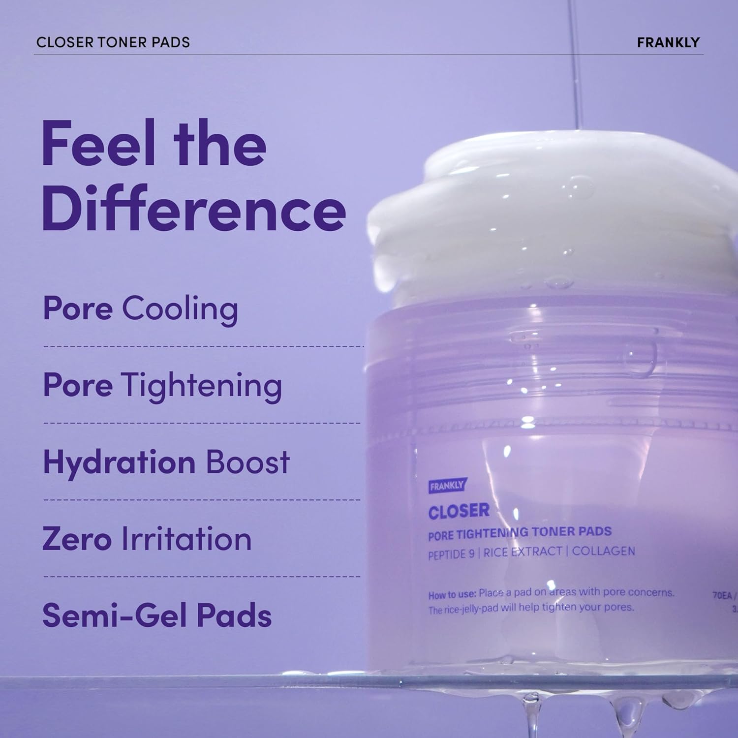 Frankly Closer Pore Tightening Toner Pads