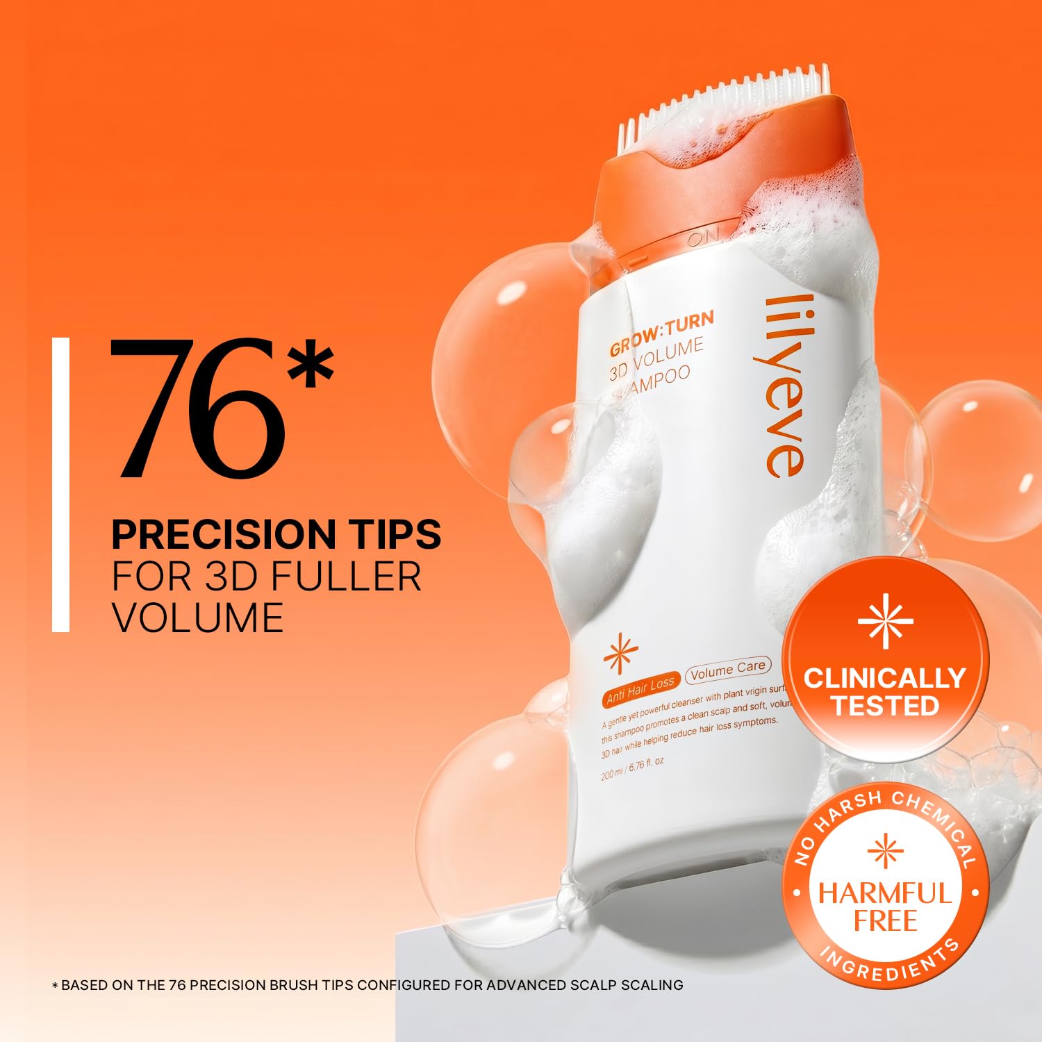 Lilyeve Grow Turn Exosome 3D Volume Brush Shampoo