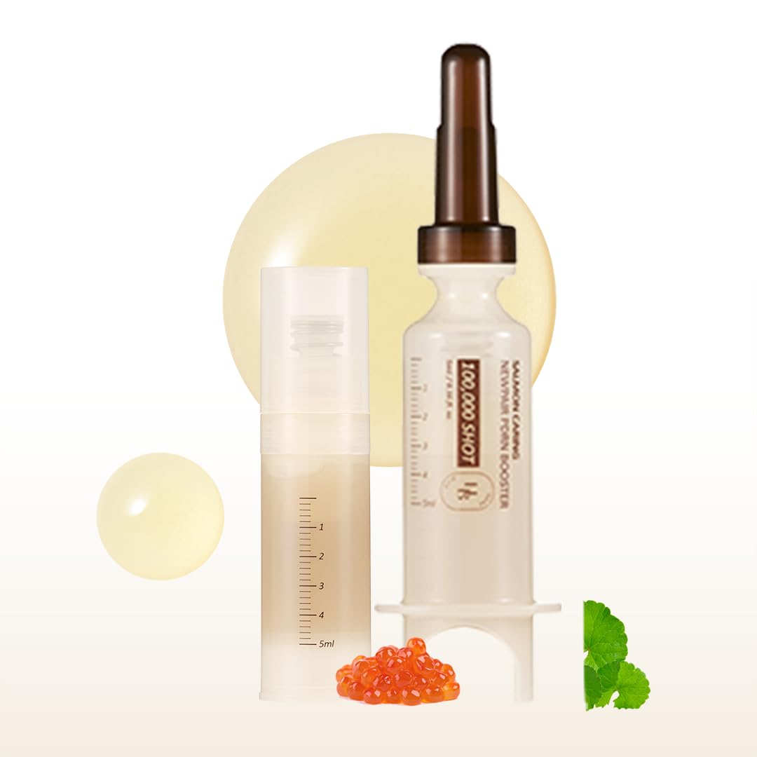 HEVEBLUE Salmon Caring Newpair PDRN Booster 100,000 Shot Essence