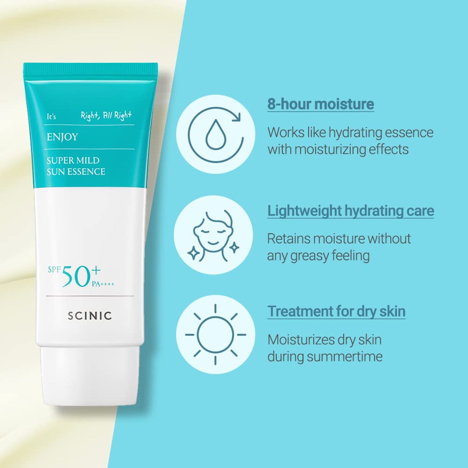 SCINIC Enjoy Super Mild Sun Essence SPF 50+ PA++++