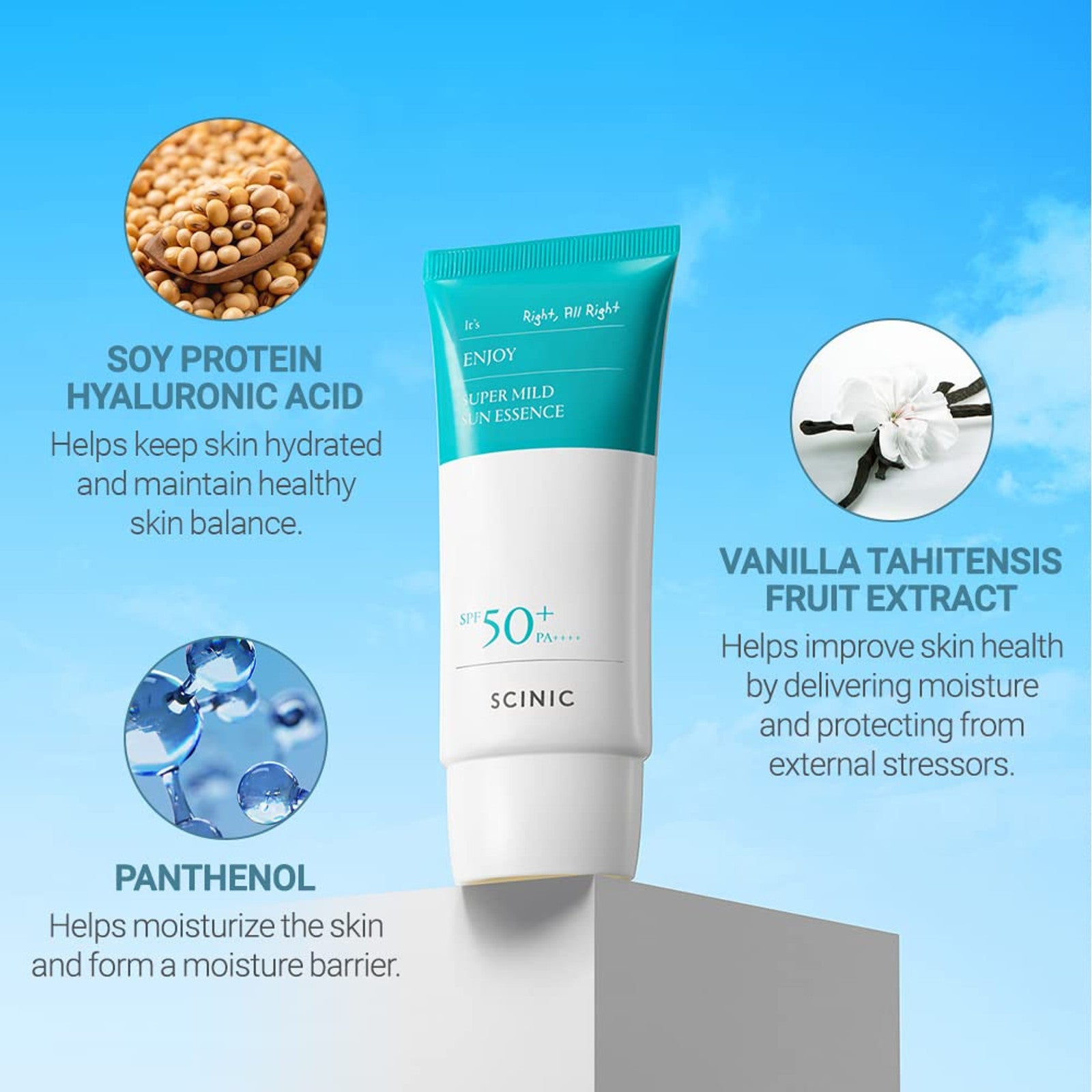 SCINIC Enjoy Super Mild Sun Essence SPF 50+ PA++++