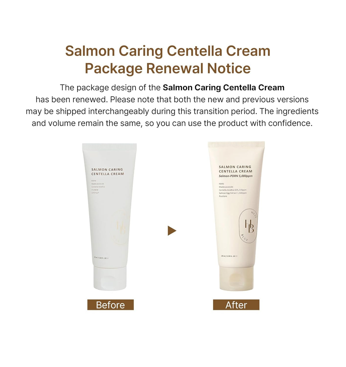 HEVEBLUE Salmon Caring Centella Cream
