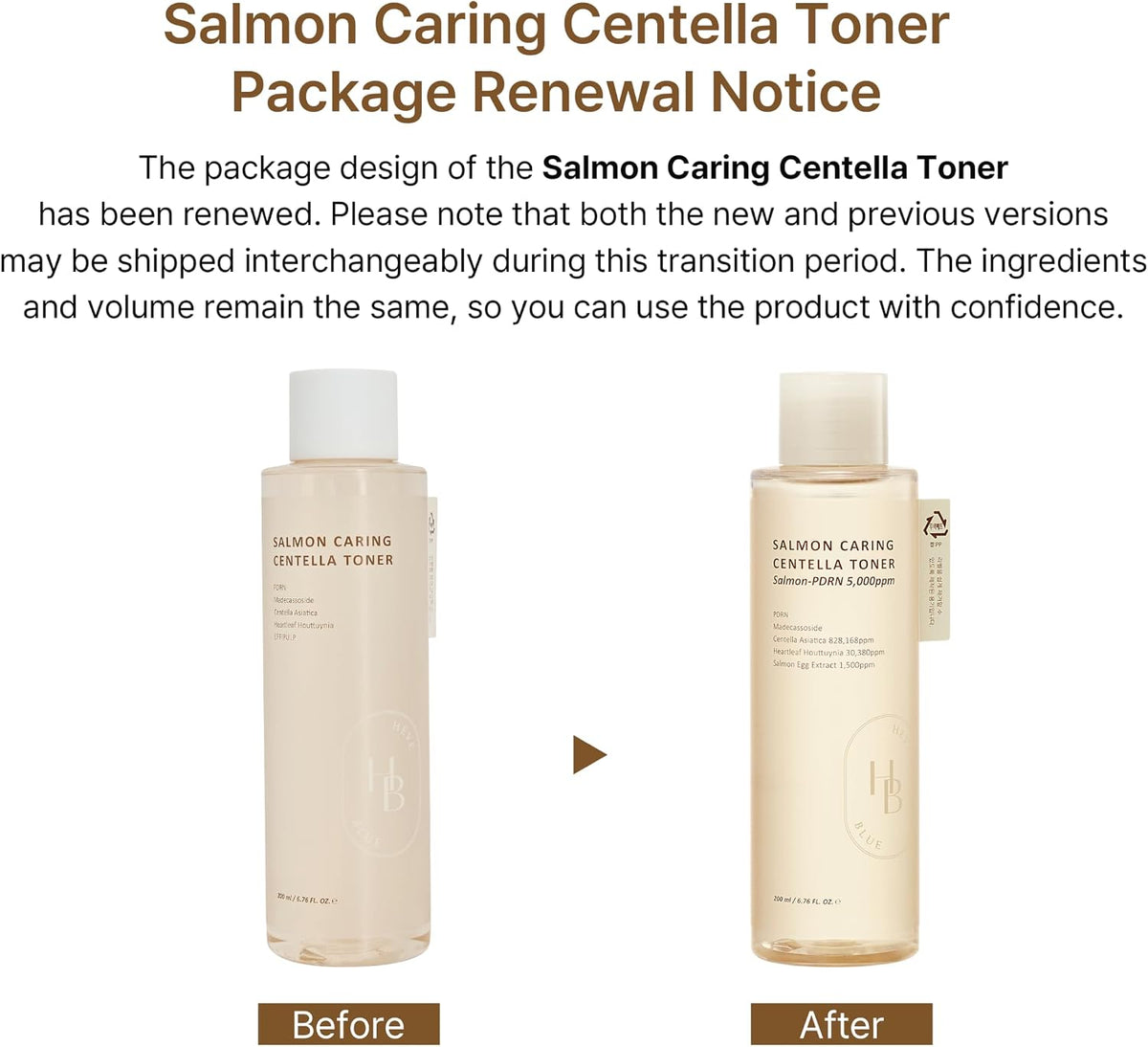 HEVEBLUE Salmon Caring Centella Toner