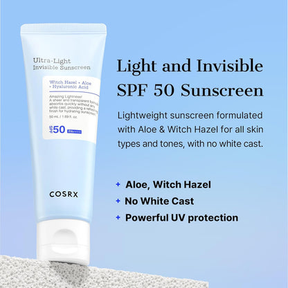 Cosrx Ultra-Light Invisible Sunscreen SPF50 PA++++