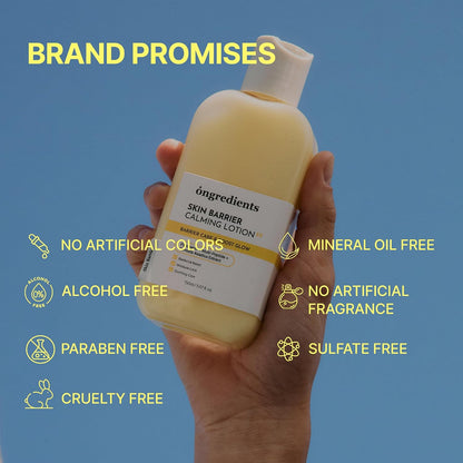 ongredients Skin Barrier Calming Lotion Barrier Care &amp; Boost Glow