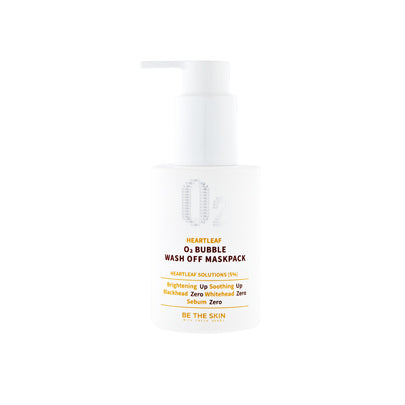 Be The Skin Heartleaf O2 Bubble Wash Off Mask Pack