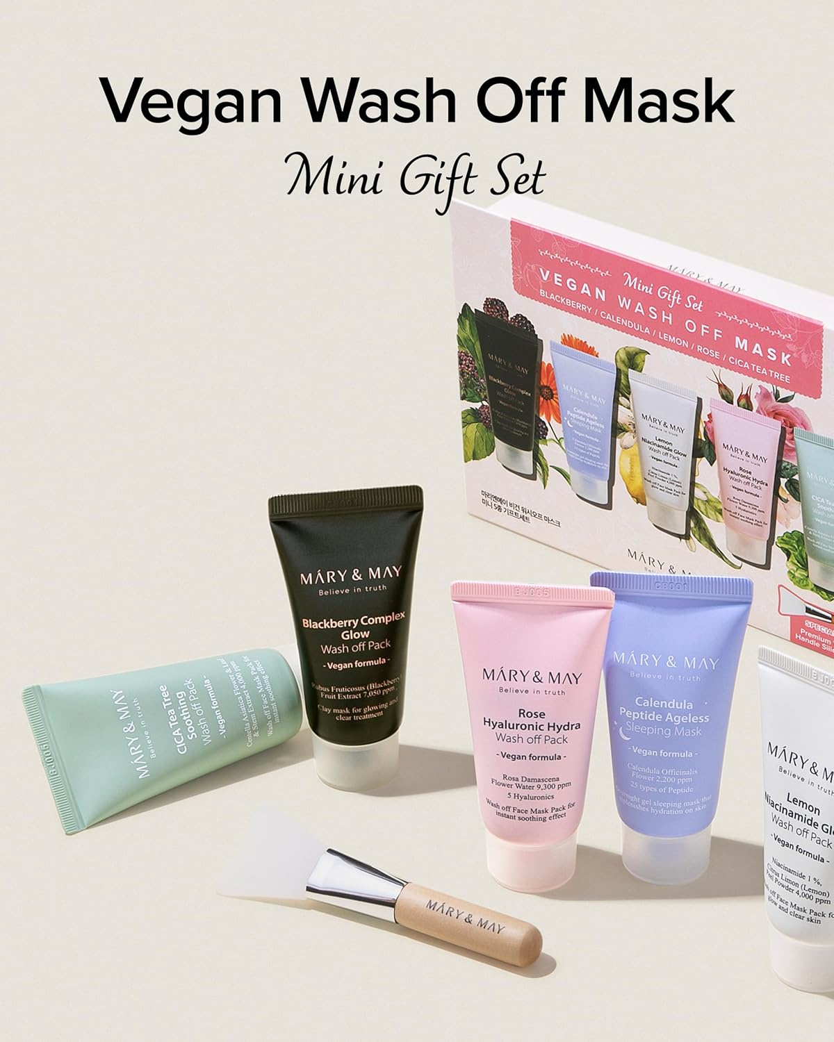 Mary & May Vegan Wash Off Mask Mini Gift Set – AsiaBeautyMall