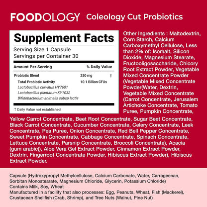 Foodology Coleology Cut Probiotics