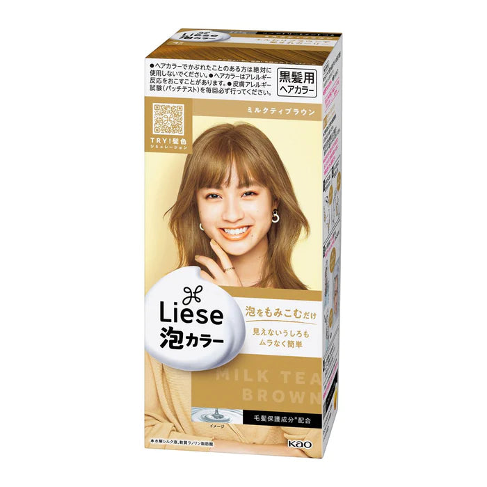 Kao Liese Creamy Bubble Hair Color Milk Tea Brown