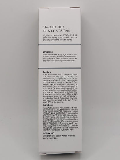 Cosrx The AHA BHA PHA LHA 35 Peel