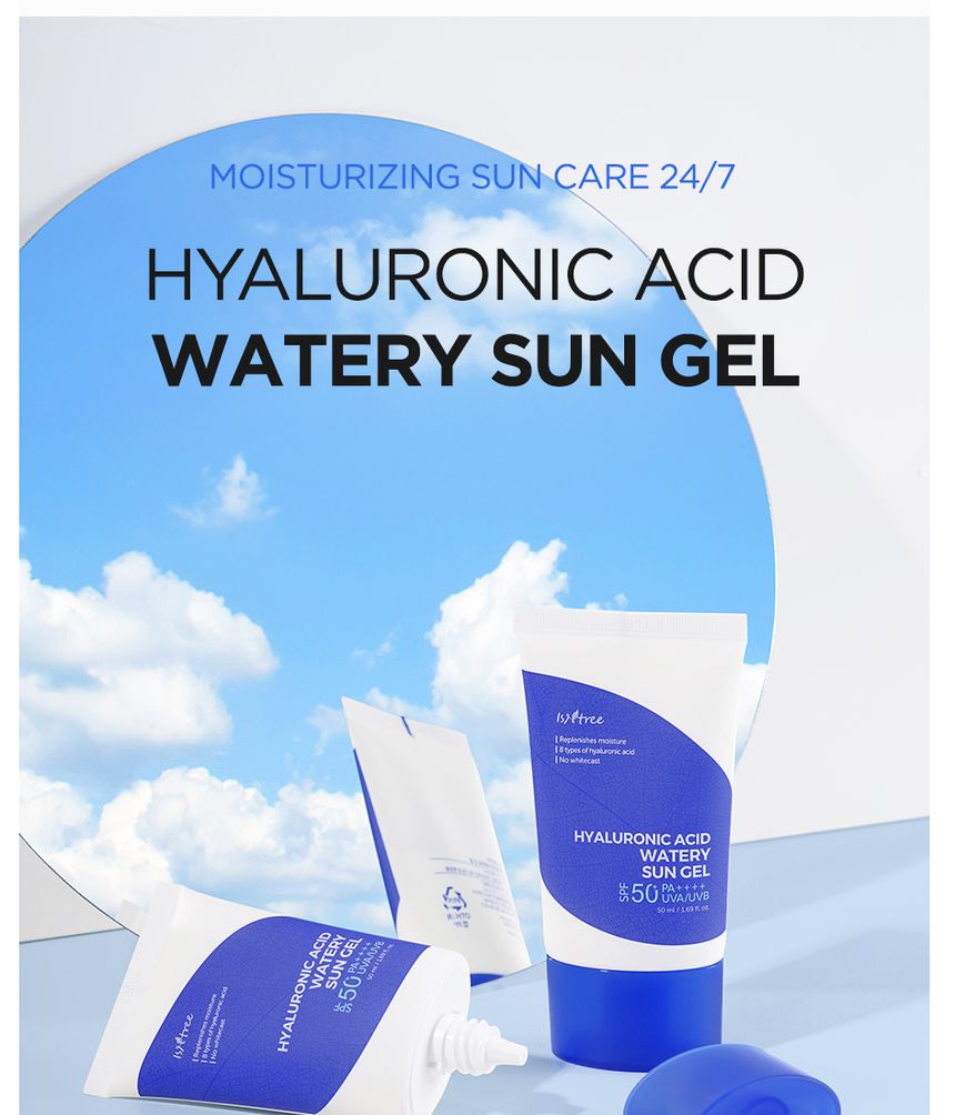 Isntree Hyaluronic Acid Watery Sun Gel Set SPF 50+ PA++++ (2-Pack)