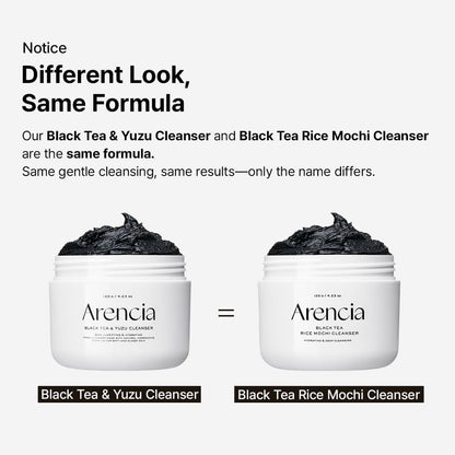 Arencia Black Tea &amp; Yuzu Rice Mochi Cleanser