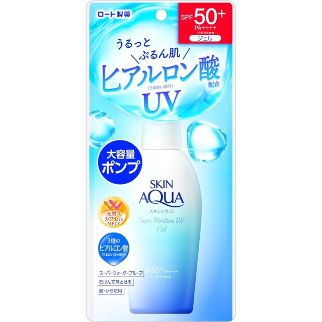 Rohto Skin Aqua UV Super Moisture Gel SPF 50+ PA++++ (With Pump) New Version